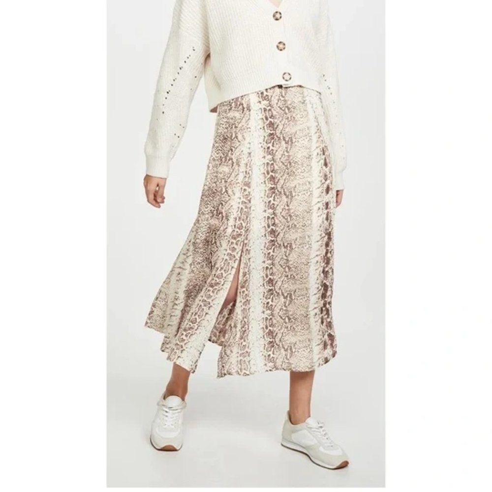 Re:named Maxi Snake Print Skirt